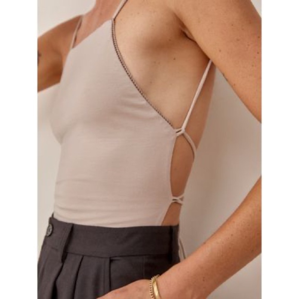 Reformation Franc top in nude NWT